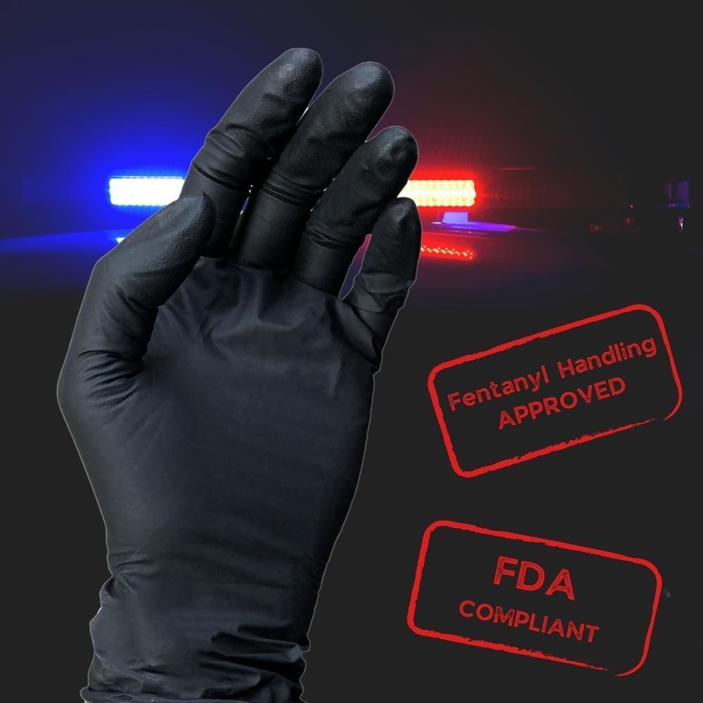 [1000 Pack] Black Nitrile Gloves, Powder-Free, 6 Mil, Non-Vinyl Size – Large