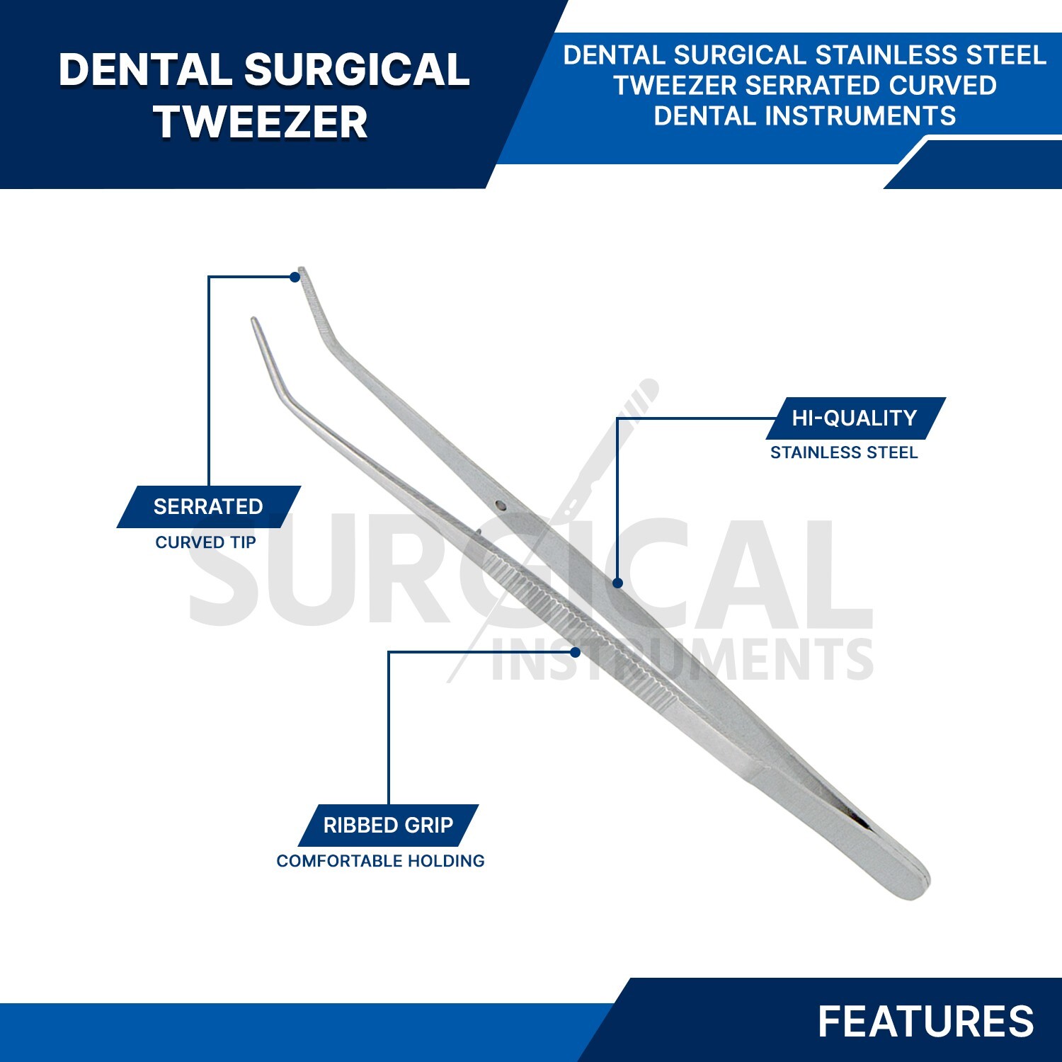 100 Pcs College Cotton Plier 6″ Dental Endodontic Instruments German Grade