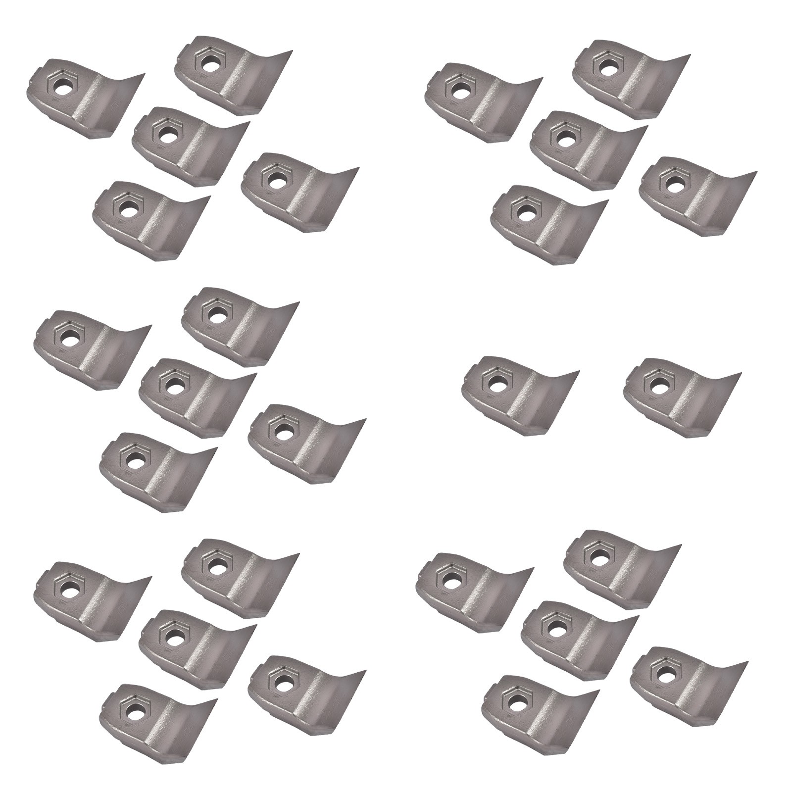 27Pcs F0010-3 Replacement Denis Cimaf Type 3 Teeth Silver Steel for DAH Series