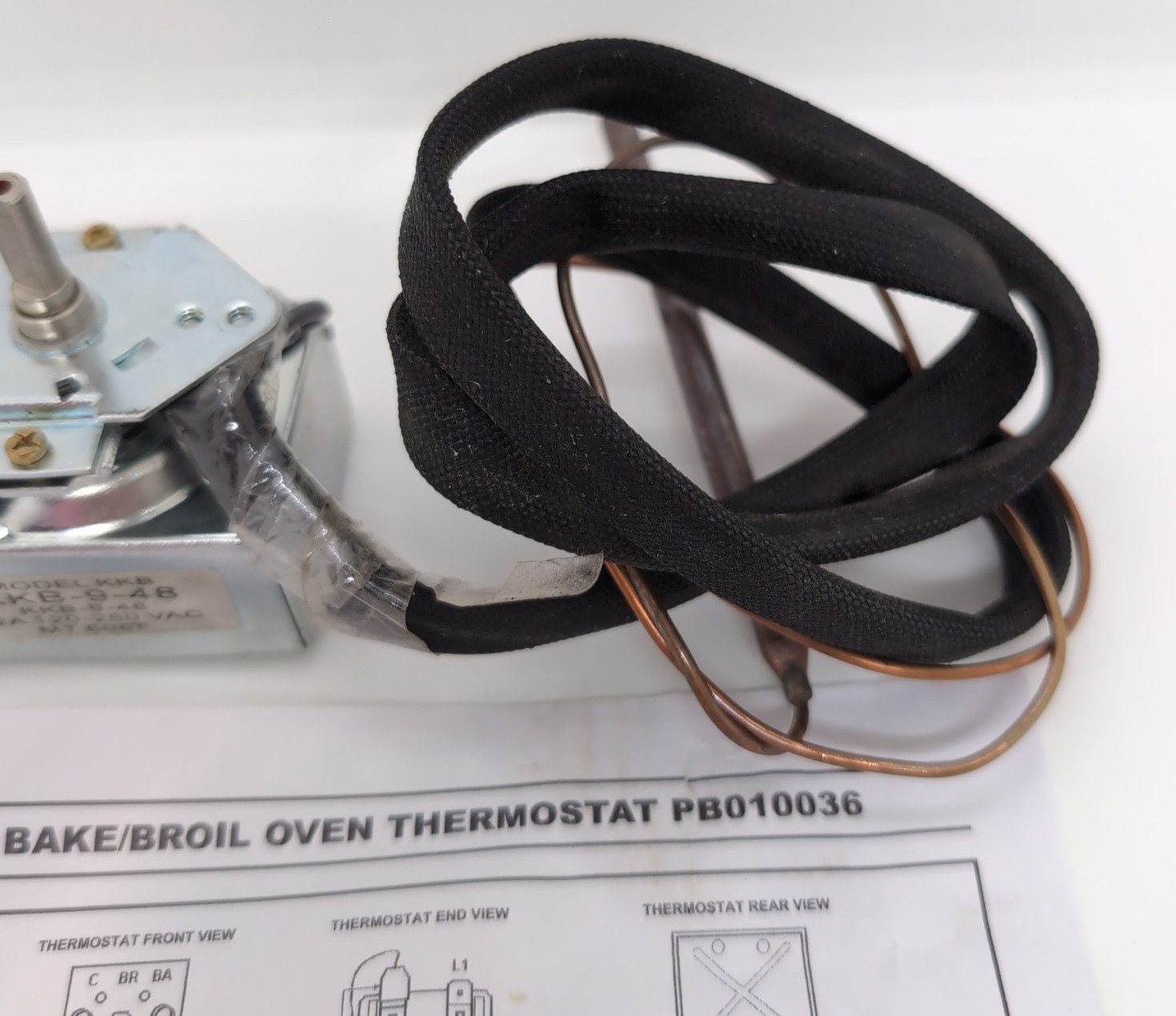 PB010036 Bake/Broil Oven Thermostat, Replace for Viking Thermostat Fryer Bake