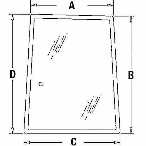Cab Glass – Left Hand Side Window fits New Holland fits Case IH fits Ford 6640