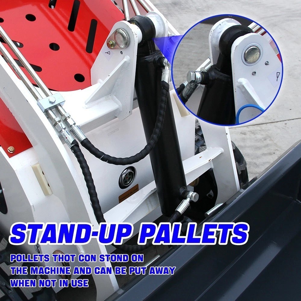 Compact stand-up tracked mini skid steer loader Runtong R420 Engine US in Stock