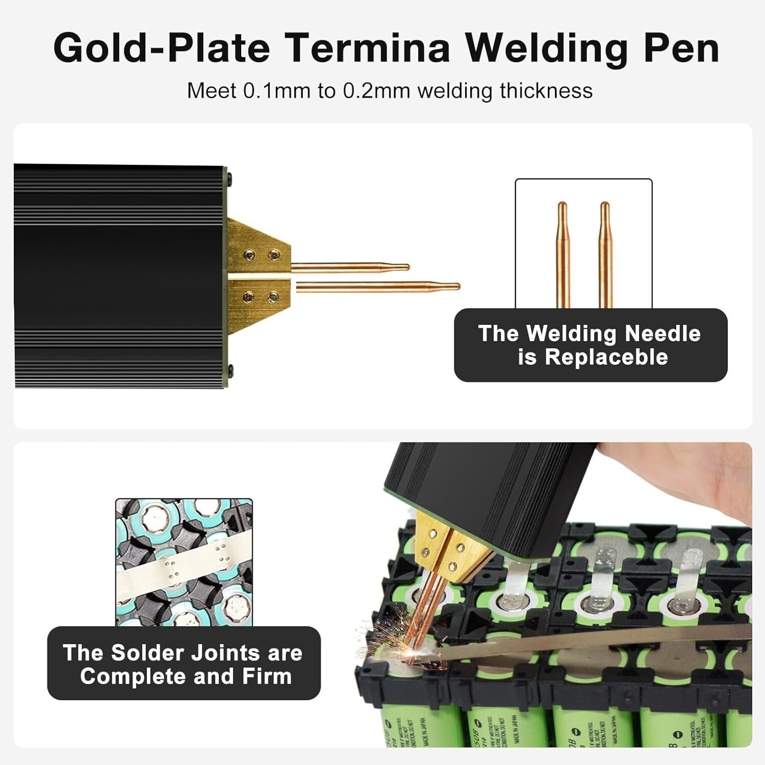 Battery Spot Welder 5000mAh Battery Portable Led Spot Welder for 18650 26650