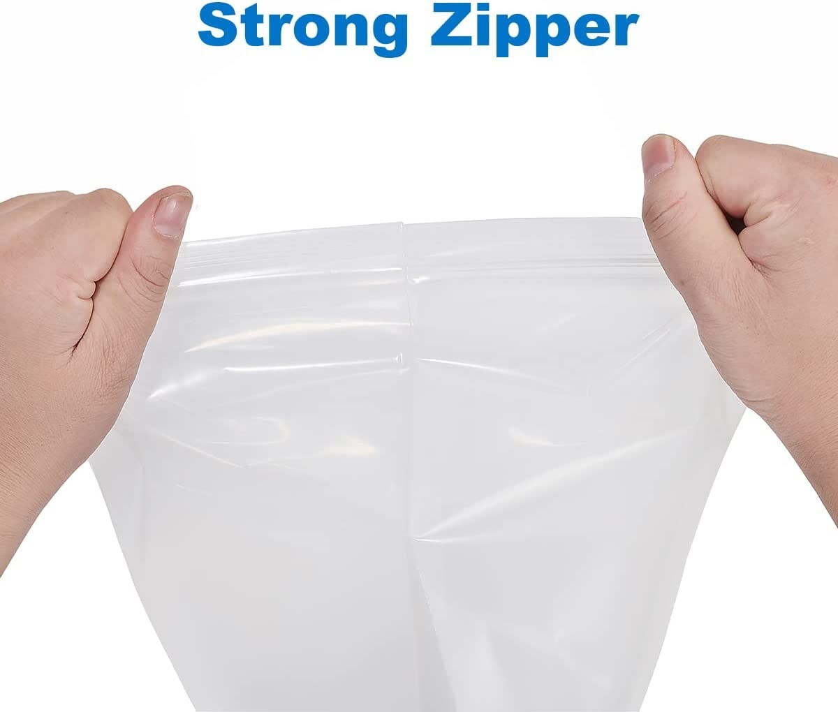 Clear Reclosable Zip Seal Top Lock 4Mil Heavy Duty Bags Plastic 4 Mil