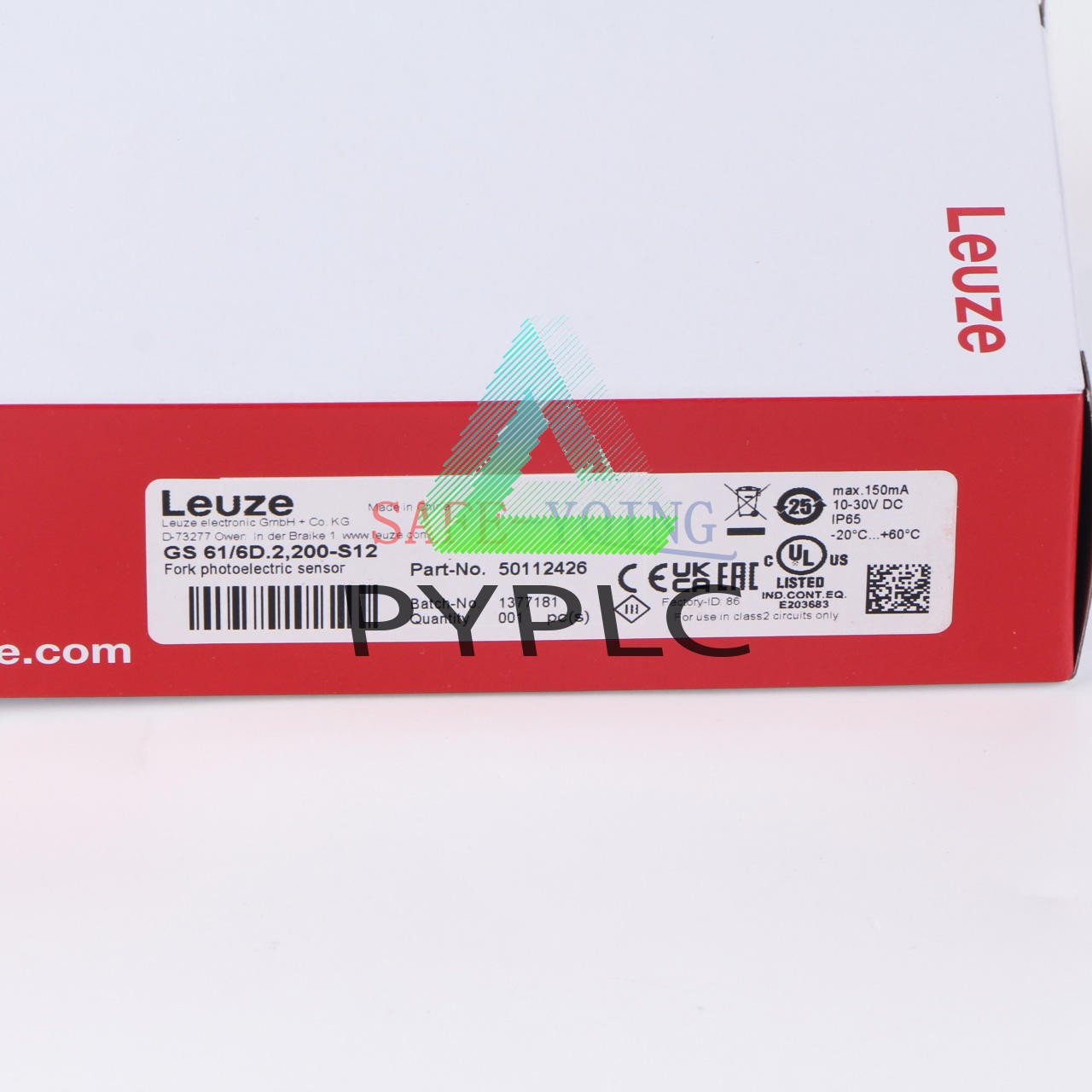 NEW 1PC LEUZE label sensor GS 61 / 6D.2,200-S12 GS 61/6D.2,200-S12