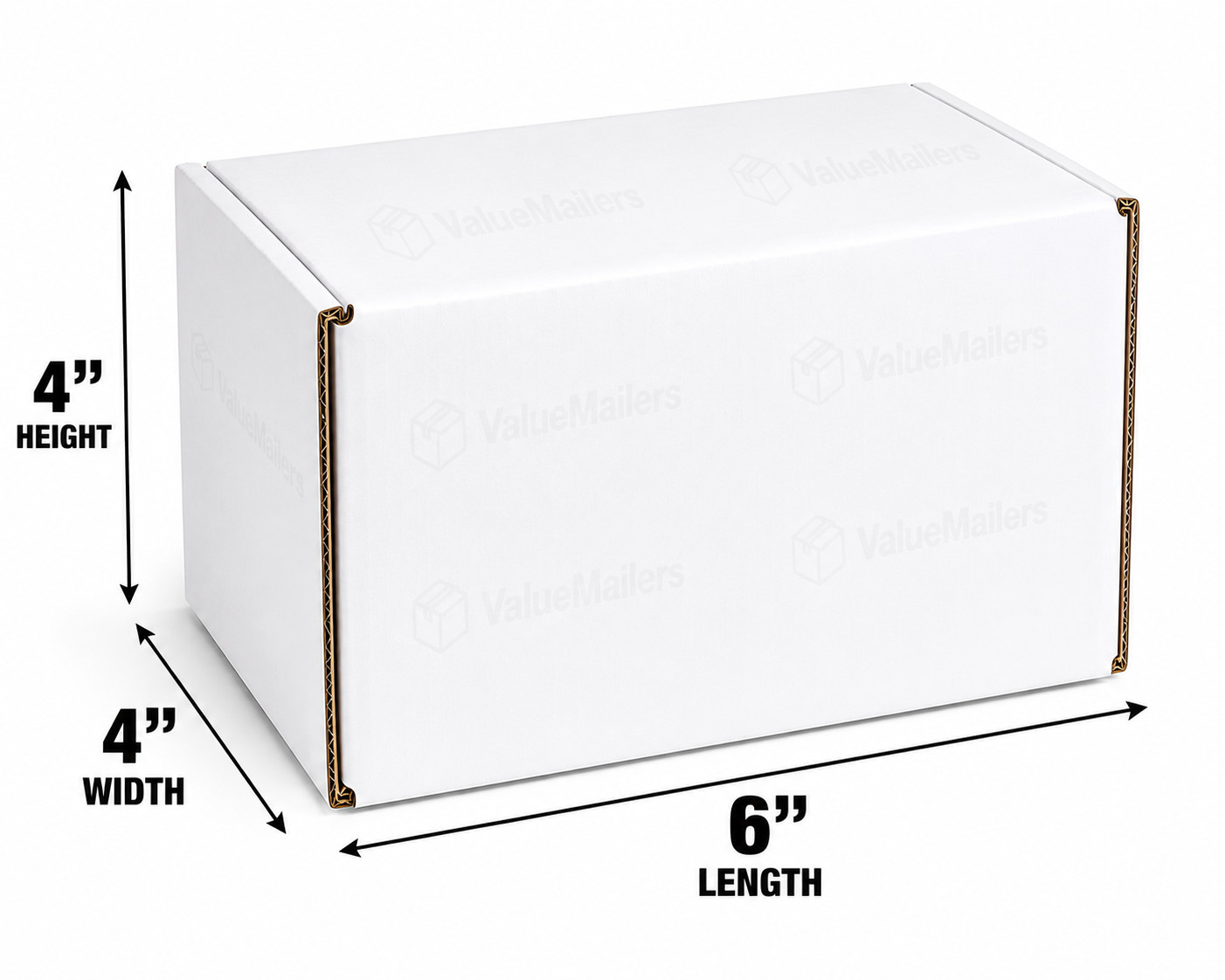 6x4x4 White Corrugated Shipping Mailers Packing Box Boxes Folding 50 100 To 1000