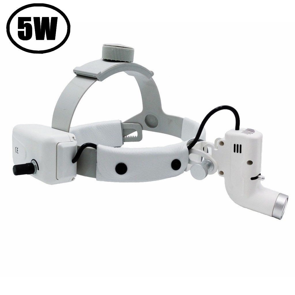 5W High Brightness Dental LED Head Light Adjustable Medical Headlamp ENT Vet USA