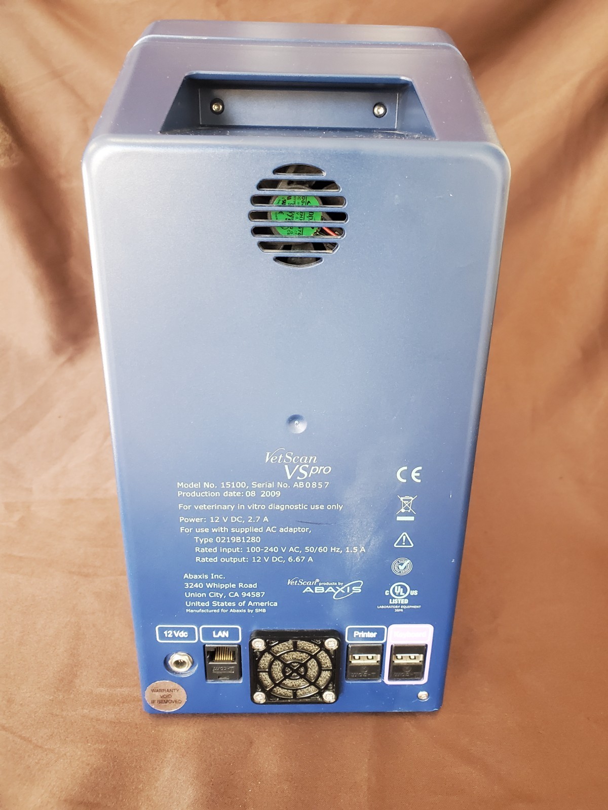 ABAXIS ZOETIS VSPRO VETERINARY COAGULATION BLOOD ANALYZER PT APTT FIBRINOGEN