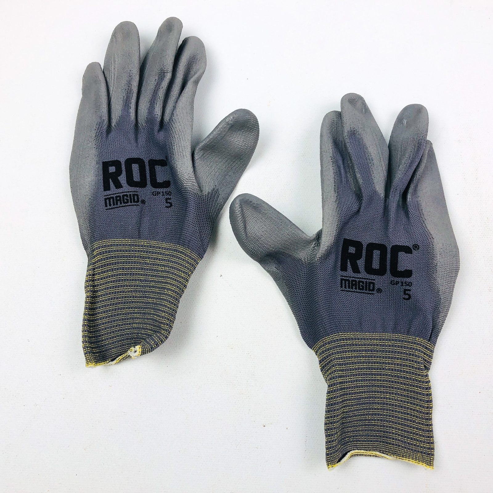 12 Pair Palm Coated Work Gloves Extra Small XS Polyurethane PU Nylon Shell 15 Ga
