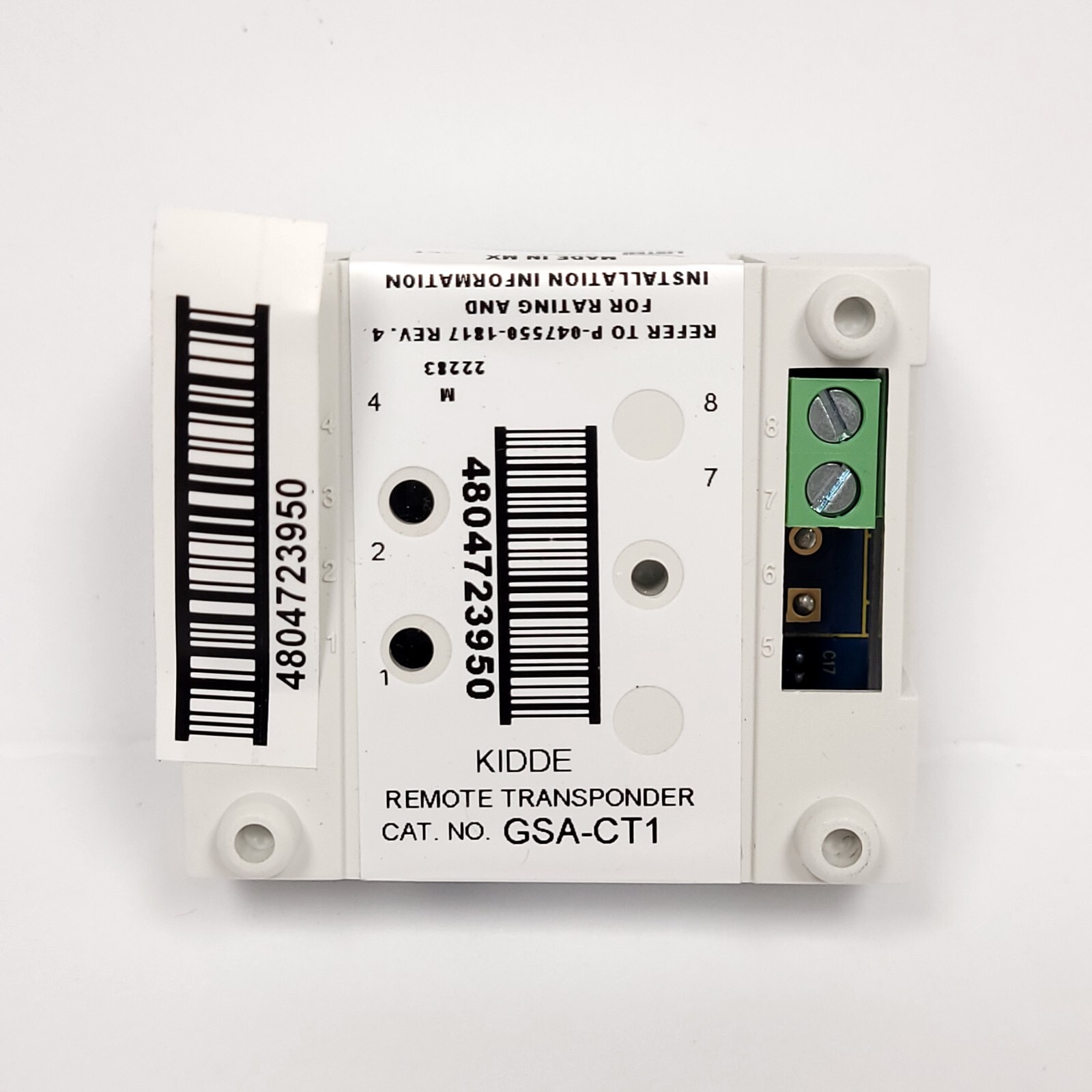 Kidde GSA-CT1 Single Input Fire Module, Analog Addressable UL/ULC Listed