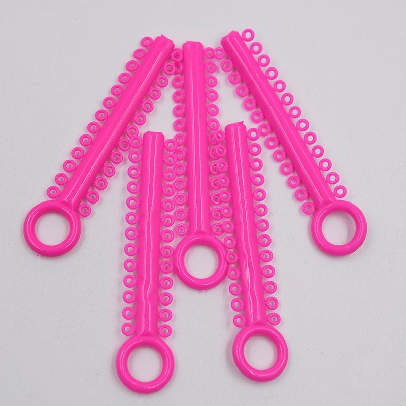 1040Pcs Dental Ligature Rubber Ties Orthodontic Elastic Bands Braces 6 Color