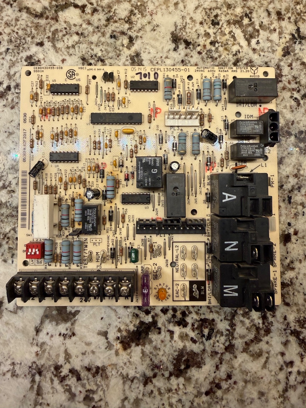 Carrier CEBD430455 03B Furnace Control Board CEPL130455 01 HK42FZ017 30 DAYS