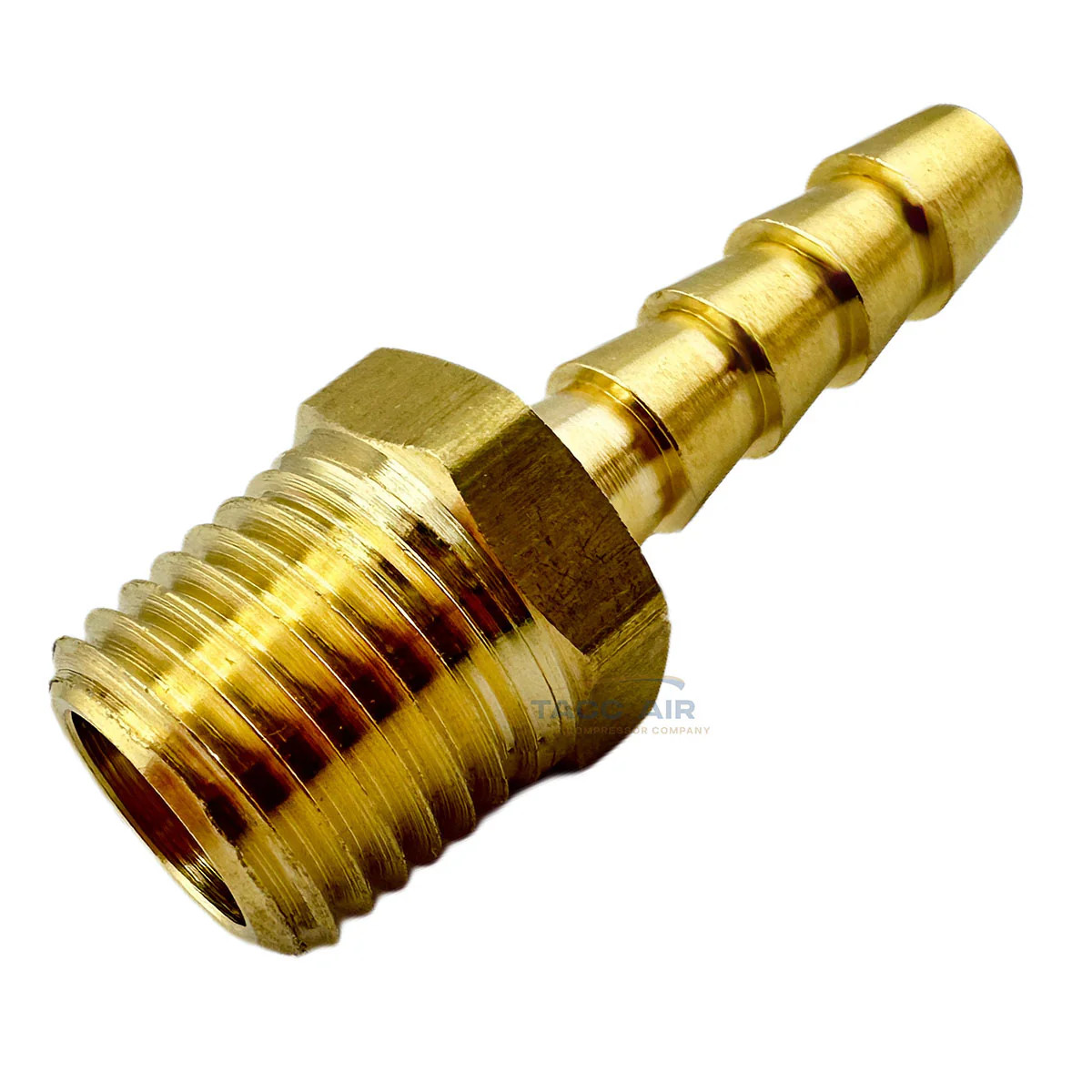 10 Pack 1/4″ ID Hose Barb x 1/4″ Male NPT Pipe Thread Brass Straight Fitting