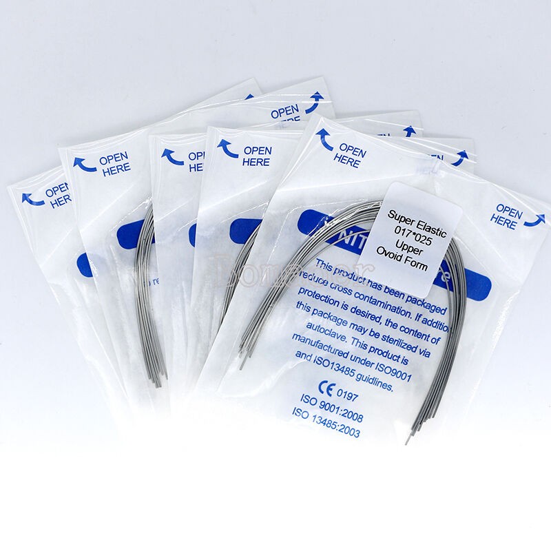 100×Dental Orthodontic Super Elastic Ni-Ti Arch Rectangular Wire Oval 17×25Upper