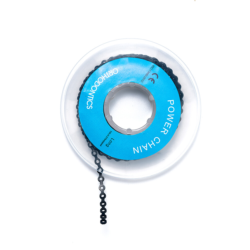 Dental Orthodontic Power Chain Ligature Ties Elastic Rubber Bands for Brackets