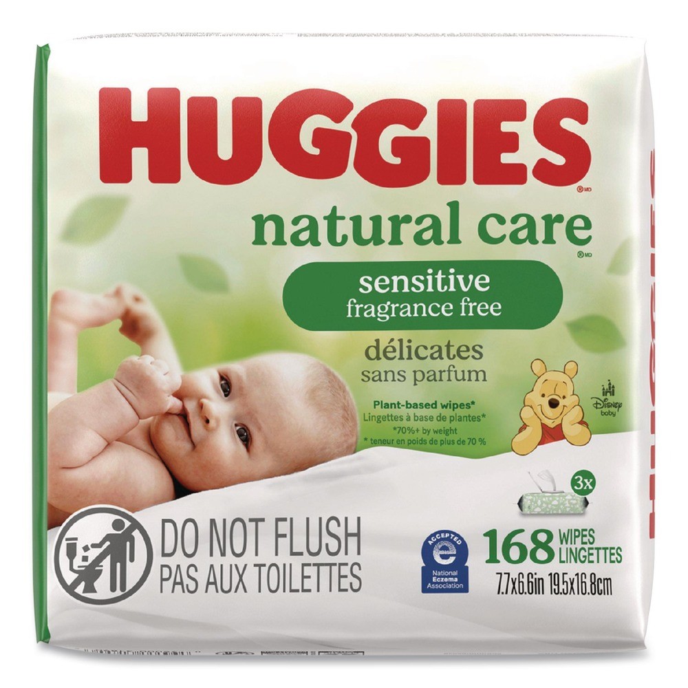 Huggies 41926 6.6″ x 6.86″ Sensitive Baby Wipes – Unscented/White (3/Carton) New