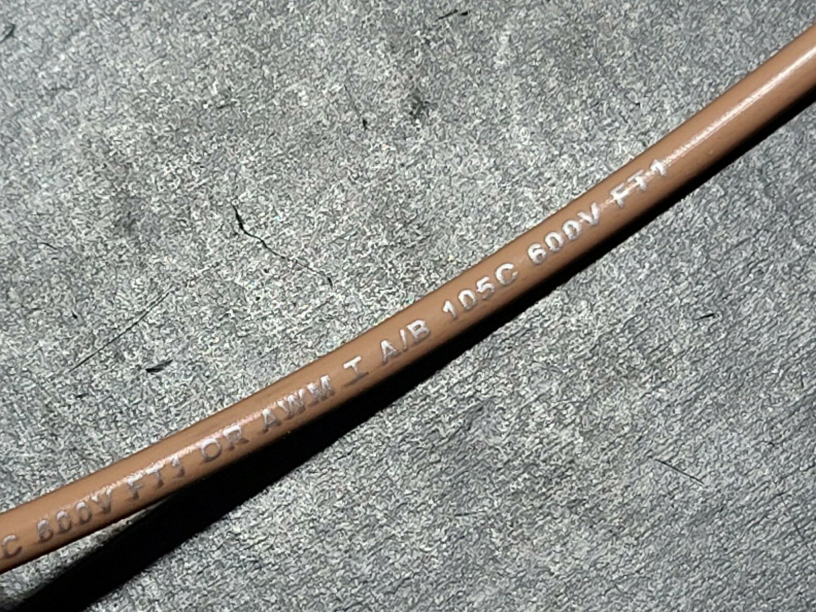 Southwire #18awg Stranded Bare Copper UL-1056/1275 600V Hook-Up Wire Tan /50ft