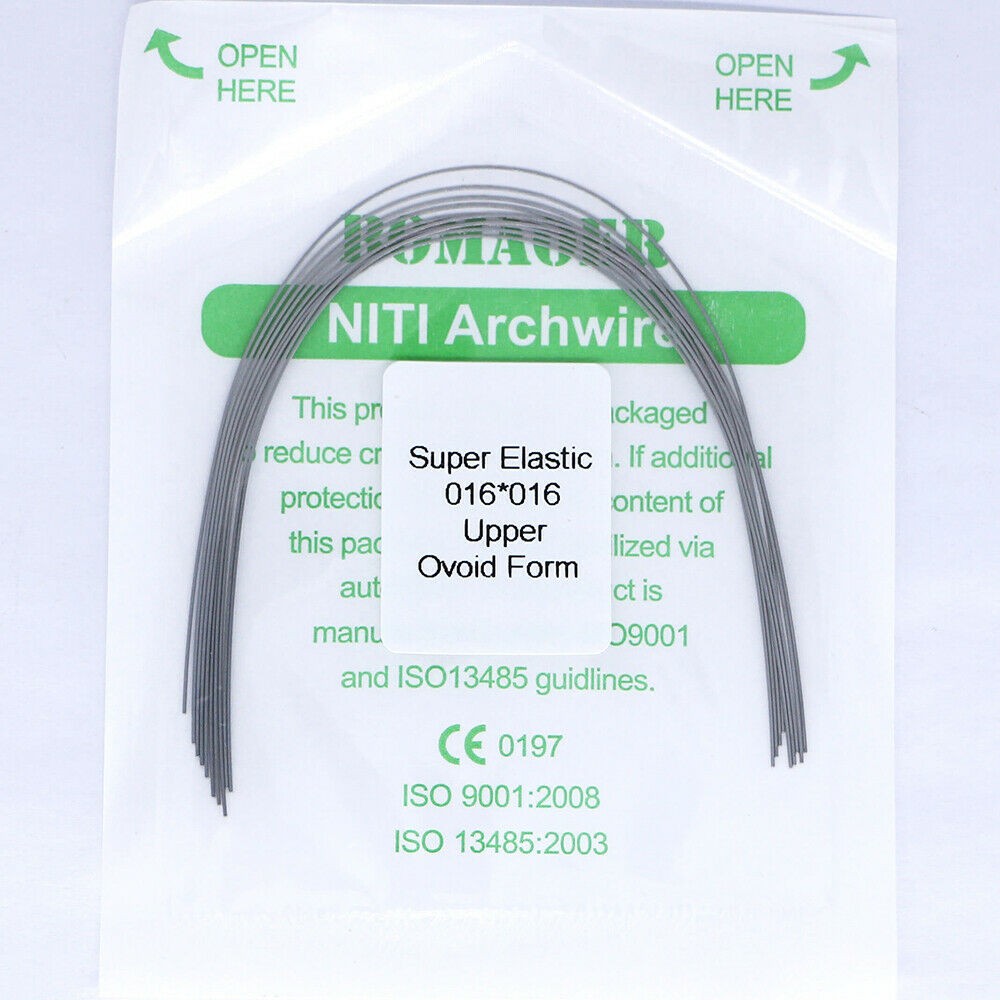 20×Dental Orthodontic Super Elastic Ni-Ti Arch Rectangular Wire Oval 16×16 Upper
