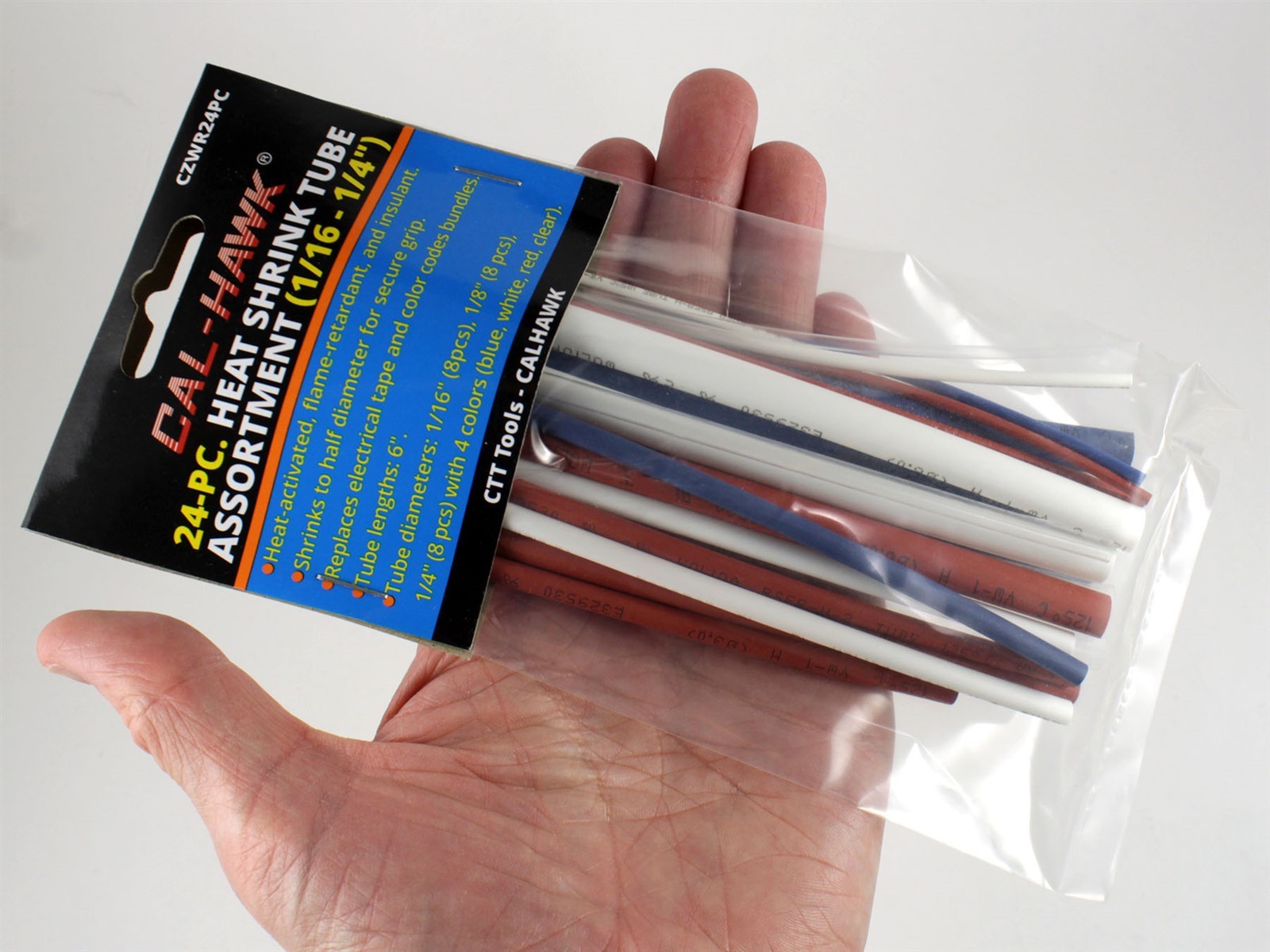 48 pc Heat Shrink Tubing Set Wire Wrap Color Coded & Black Assorted Sleeves