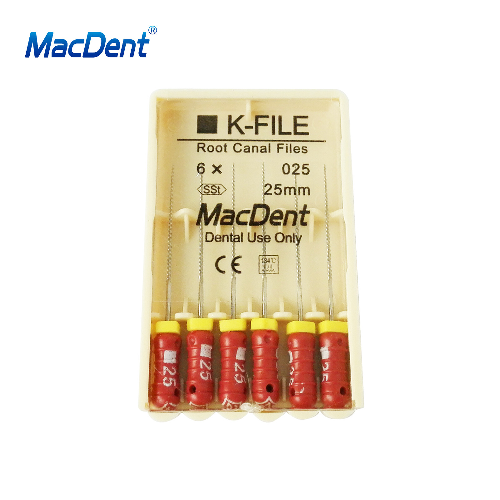 MacDent Limas de endodoncia manual dental K-Files acero inoxidable 21/25/31mm