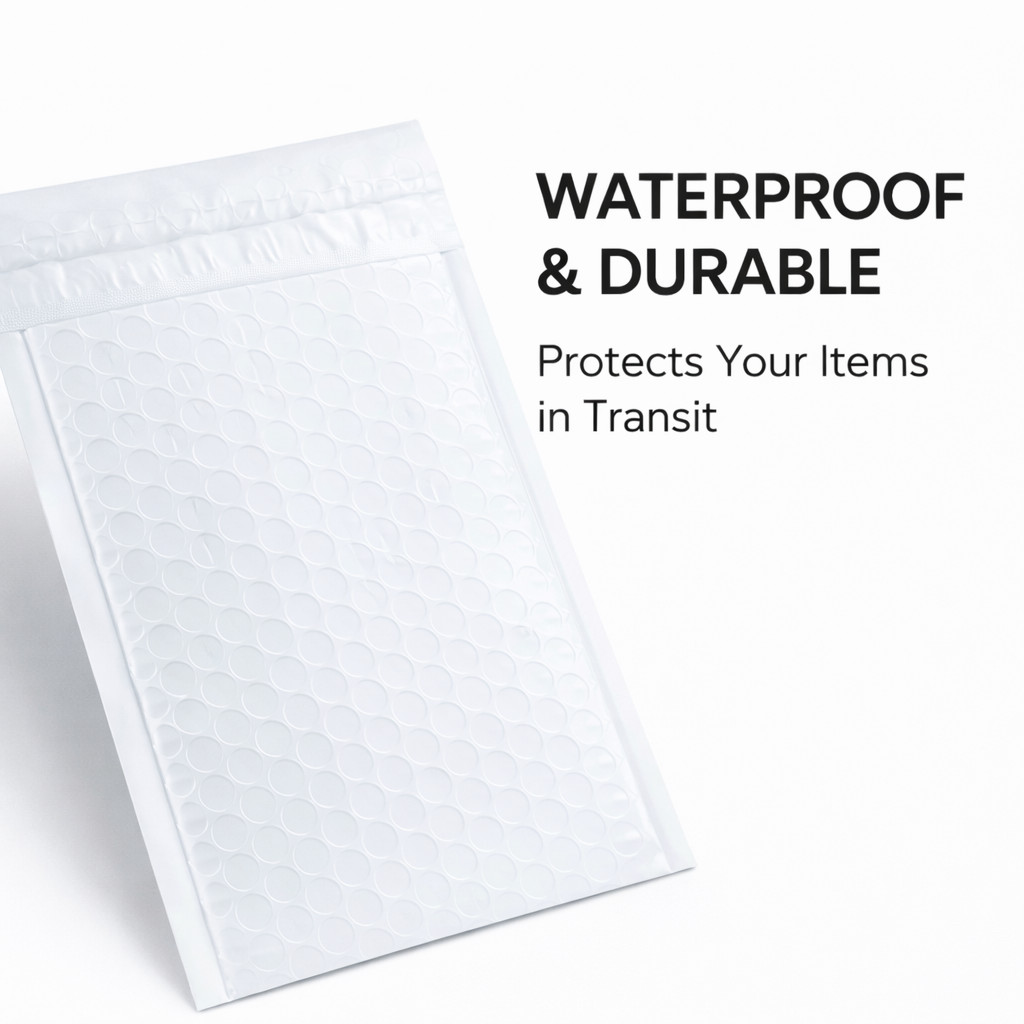 ANY SIZE POLY BUBBLE MAILERS SHIPPING MAILING PADDED BAGS ENVELOPES SELF SEAL