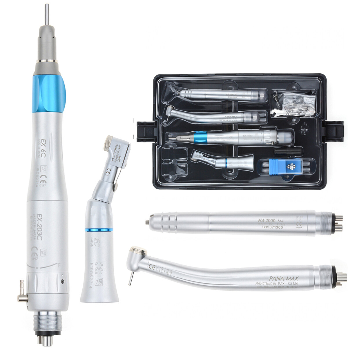 Dental High Low Speed Handpiece with Air Scaler Set (EX-203C+PANA-MAX+AS2000) US