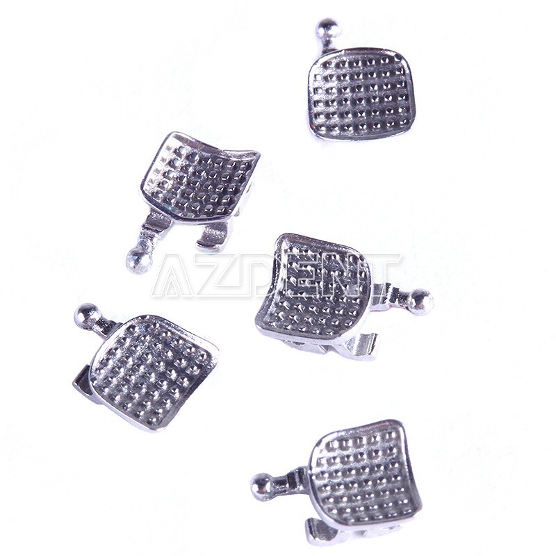 AZDENT Dental Orthodontic Bracket metal Braces Mini Roth .018 3-4-5 Hooks 20Pcs