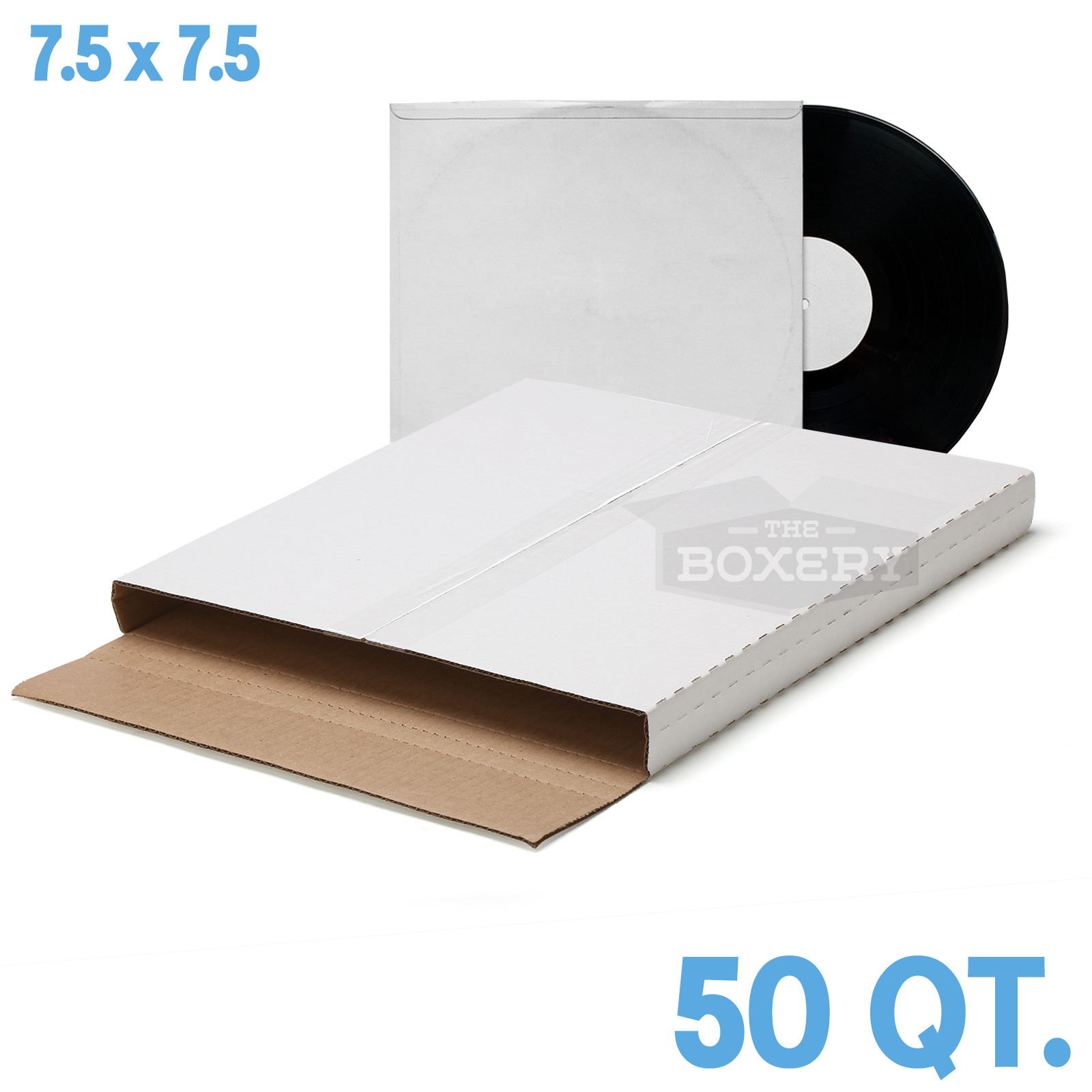 7.5×7.5×1” Multi-Depth 45RPM RECORD BOX SHIPPING MAILERS 50 Qty ~ ( PREMIUM )