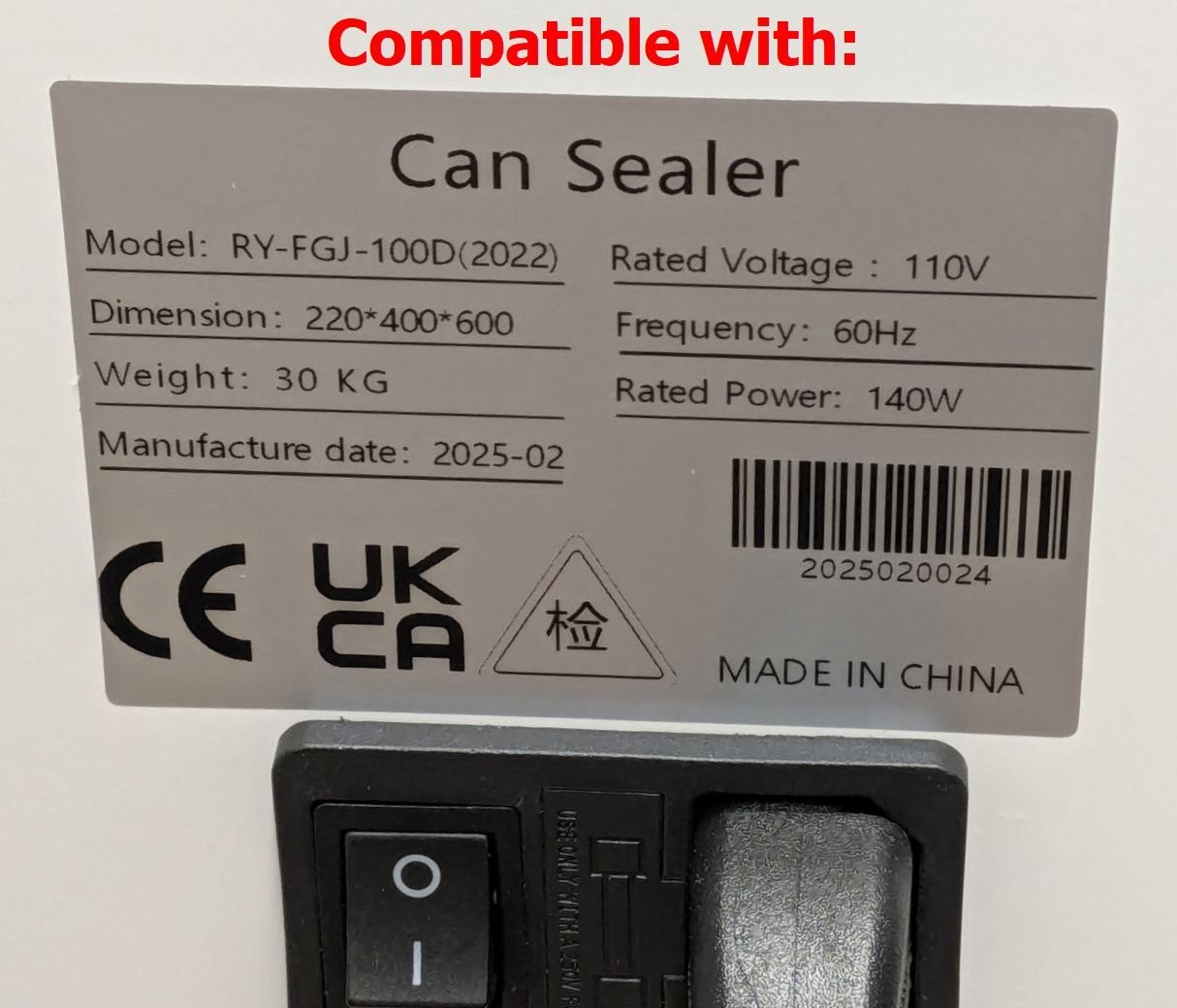 12oz 355ml Can Holder Base for US Soda Beer Sealer Seamer Machine