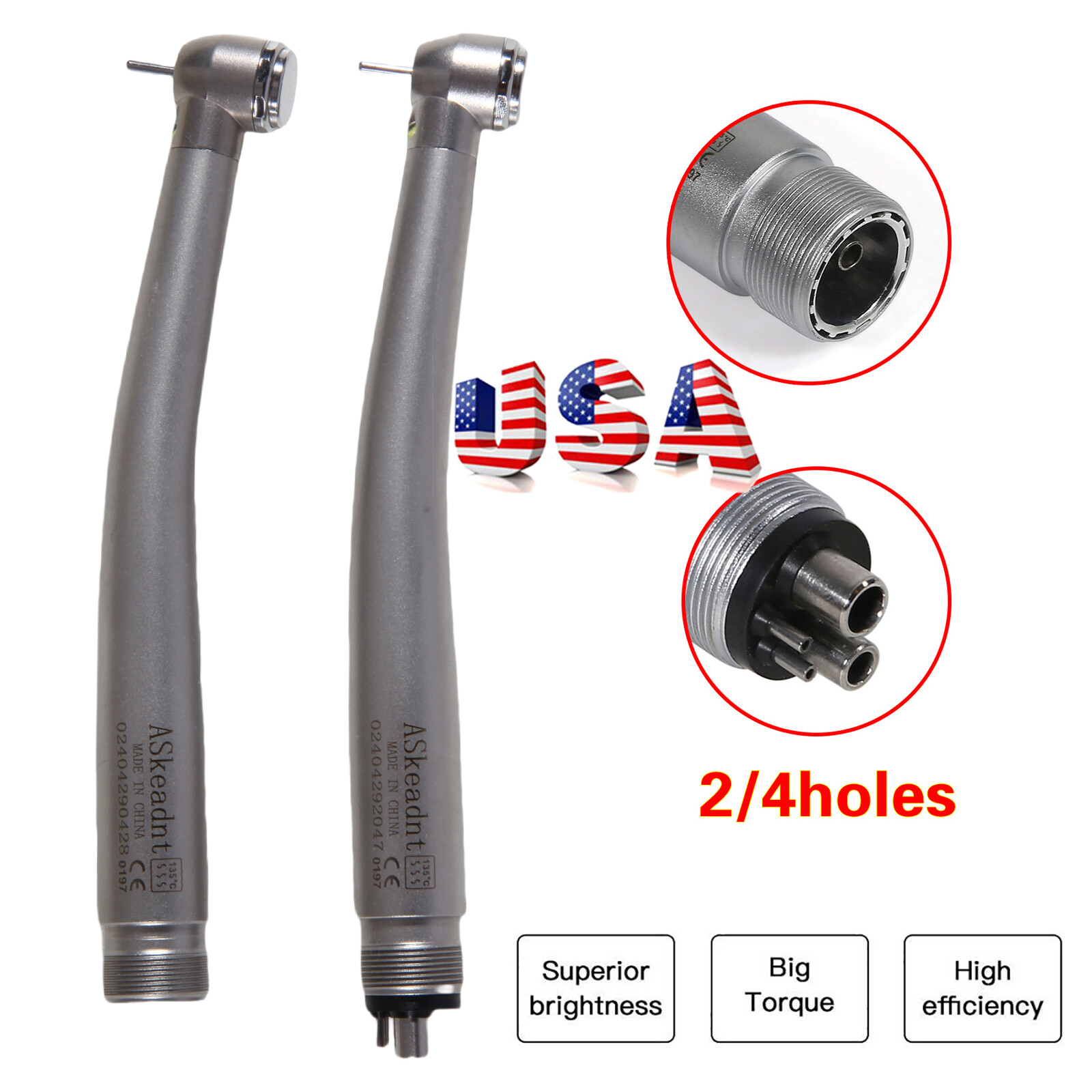 Turbina 24 orificios LED pieza mano de alta velocidad dental Handpiece NSK Style