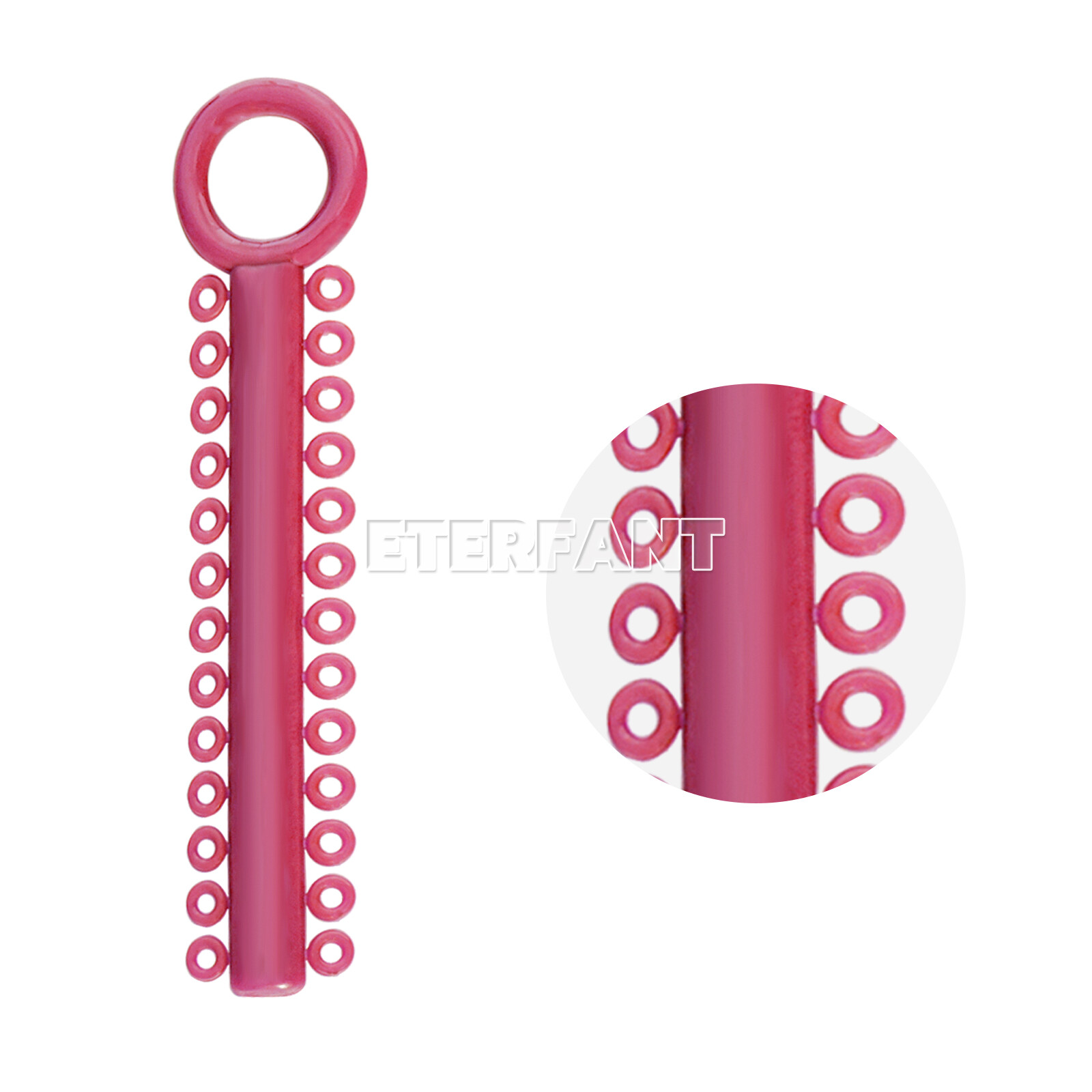 1040PCs ETERFANT Dental Orthodontic Ligature Ties Elastic Rubber Bands Brackets