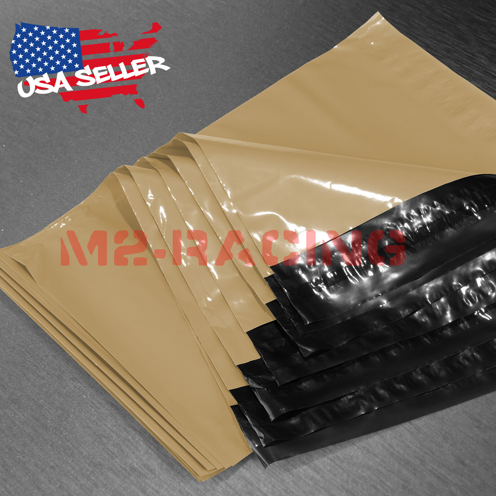 ANY SIZE # Beige Color Poly Mailers Shipping Envelopes Plastic Bags Self Sealing