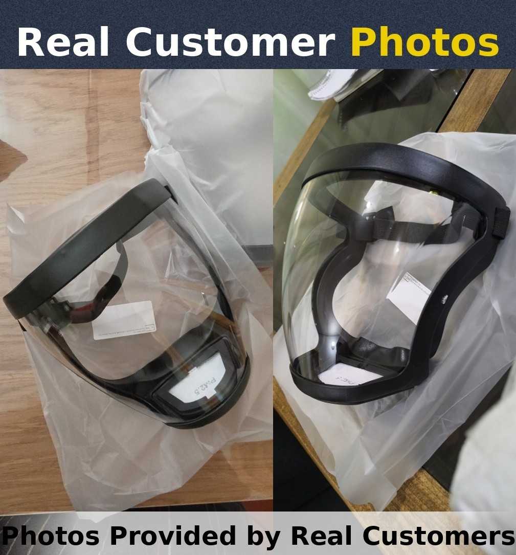 Full Face Super Protective Mask Anti-fog Shield Safety Transparent Head Cover