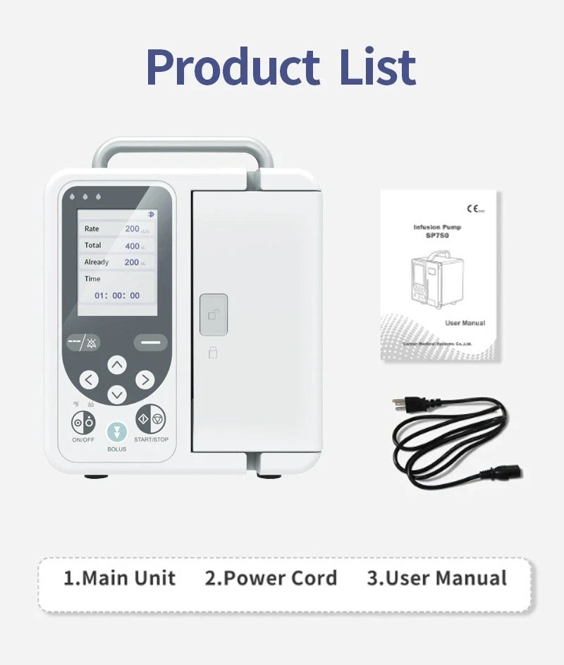 US Stock Human Use Volumetric Infusion Pump – High Precision with Alarm System