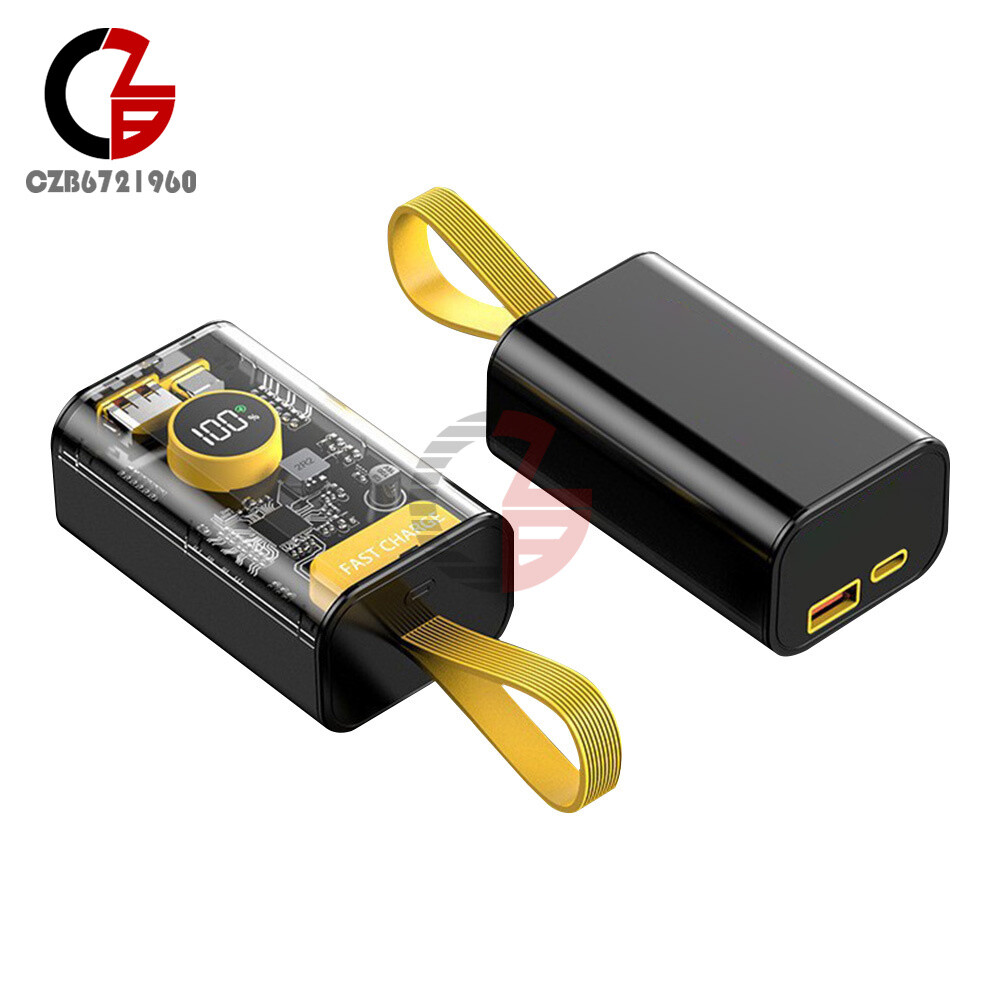 DIY Power Bank Box PD 22.5 W Fast Charging Case Portable 18650 USB Power Bank
