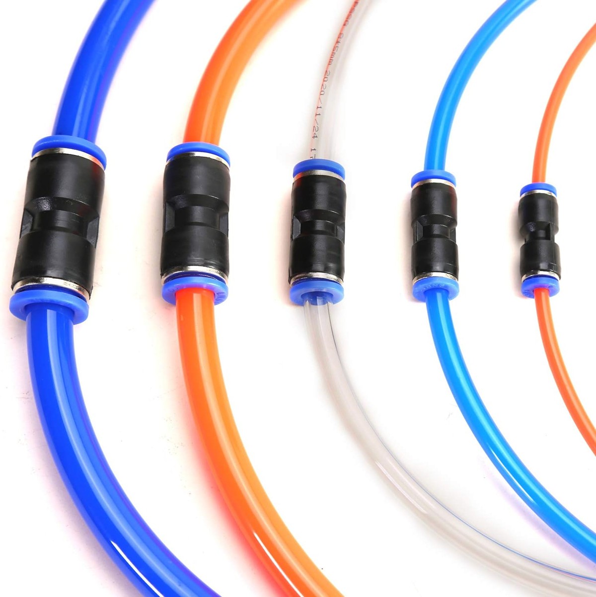 50PCS Air Line Fittings Straight Push Quick Release Connect Pneumatic Connectors