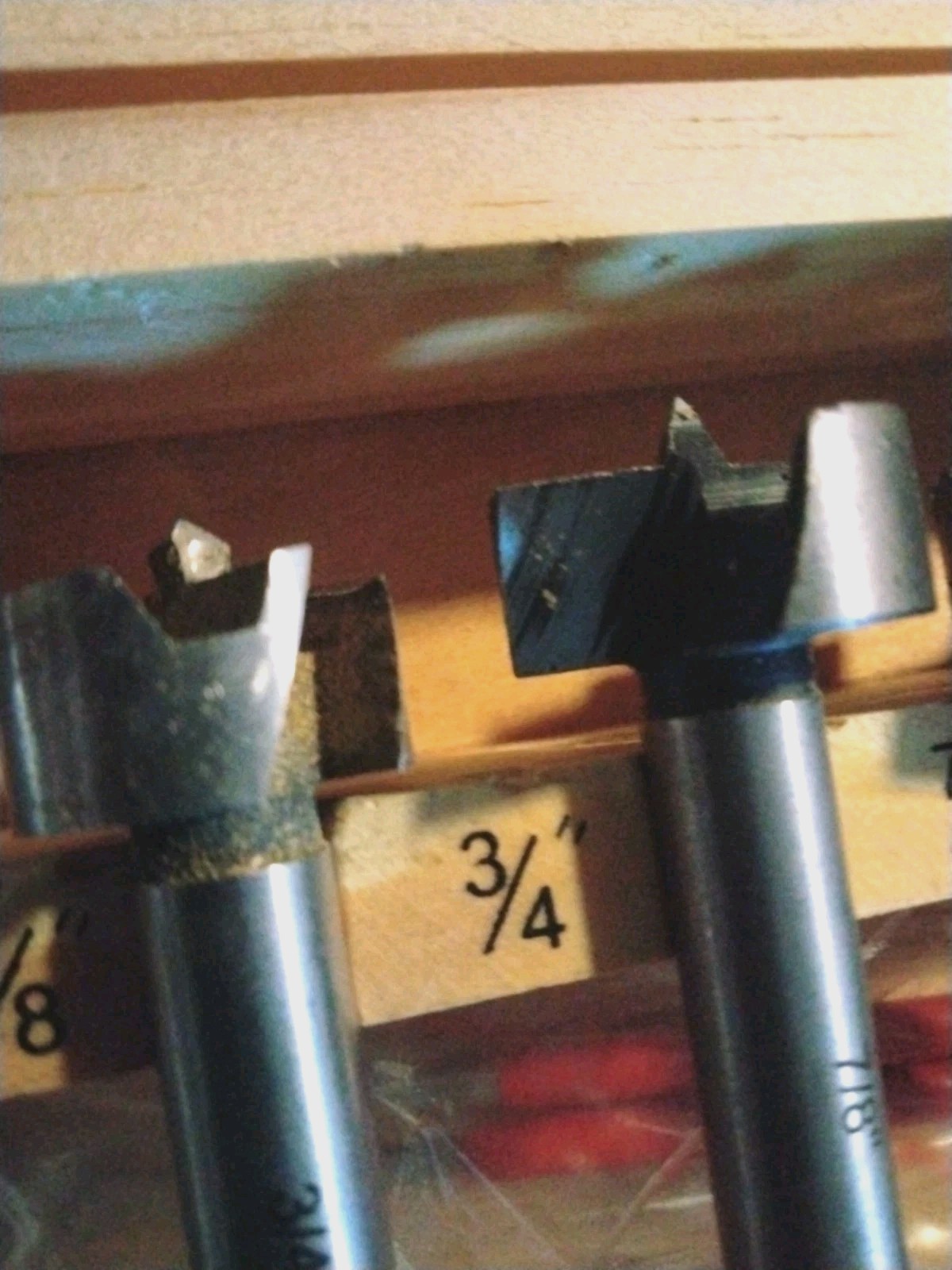 BASYNOL Forstner bit set 8 Piece Precision Forstner Bit Set In Wood Box