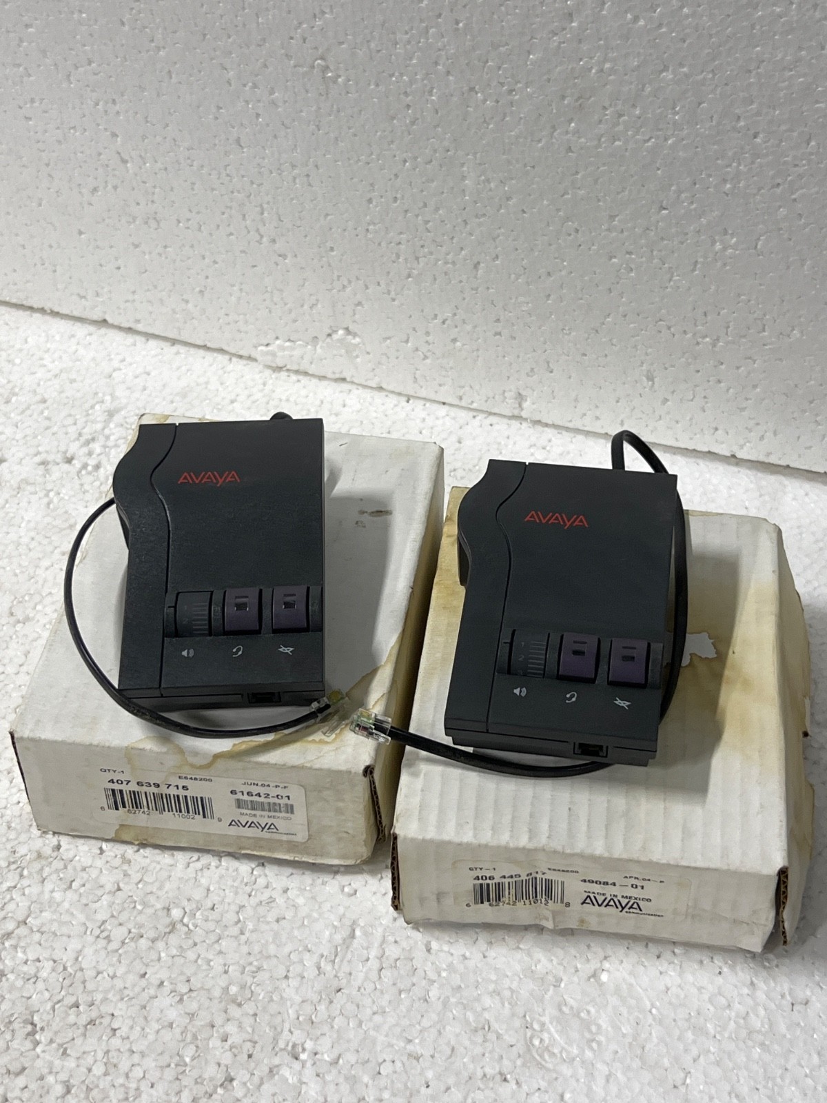 (Lot 2 Pcs) Avaya M12LU/CM Modular Headset Adapter