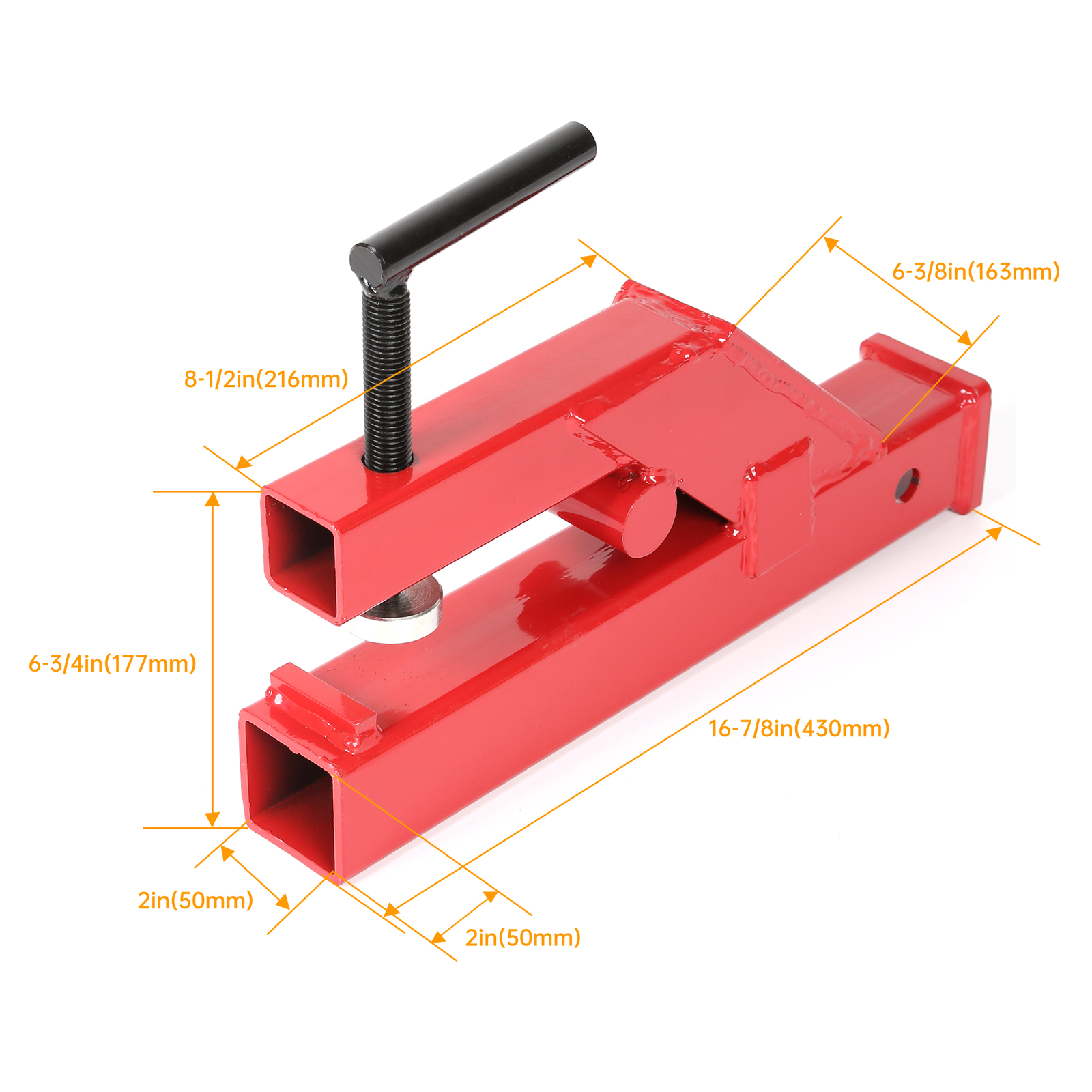 For Deere Bobcat Tractor Bucket 2″ Clamp On Trailer Hitch Ball Mount Receiver