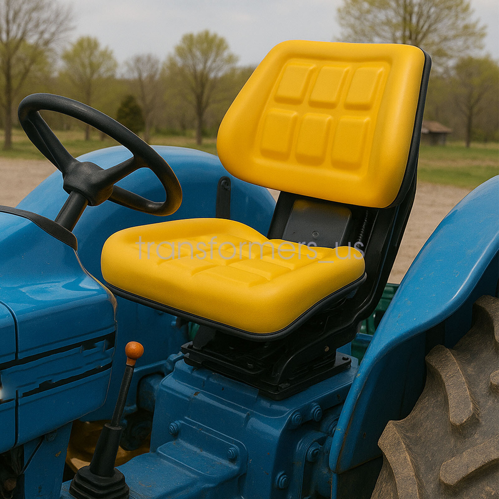 Yellow Tractor Suspension Seat Fit John Deere 5200 5210 5300 5310 5510