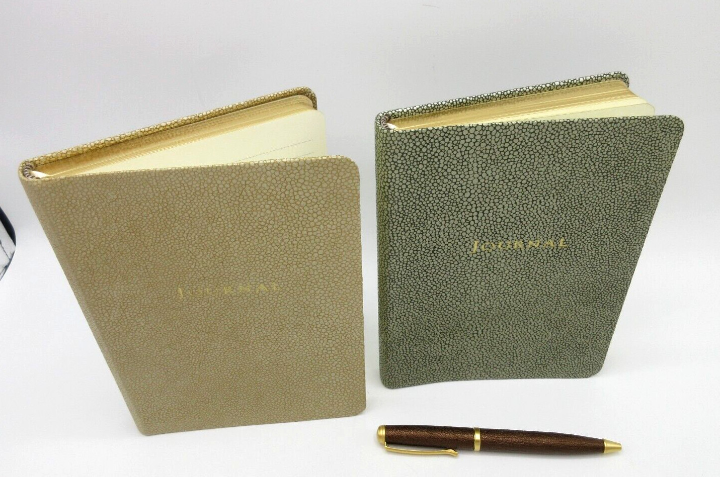 Graphic Image Travel Journal 7″ Leather Soft Cover 224 Lined Pages $90 GREEN