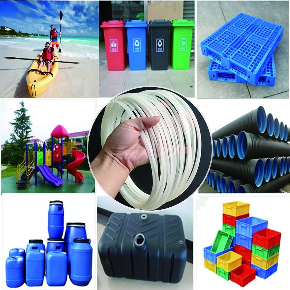 50 Feet White HDPE Plastic Welding Rod,1/8 Diameter,High Density Polyethylene