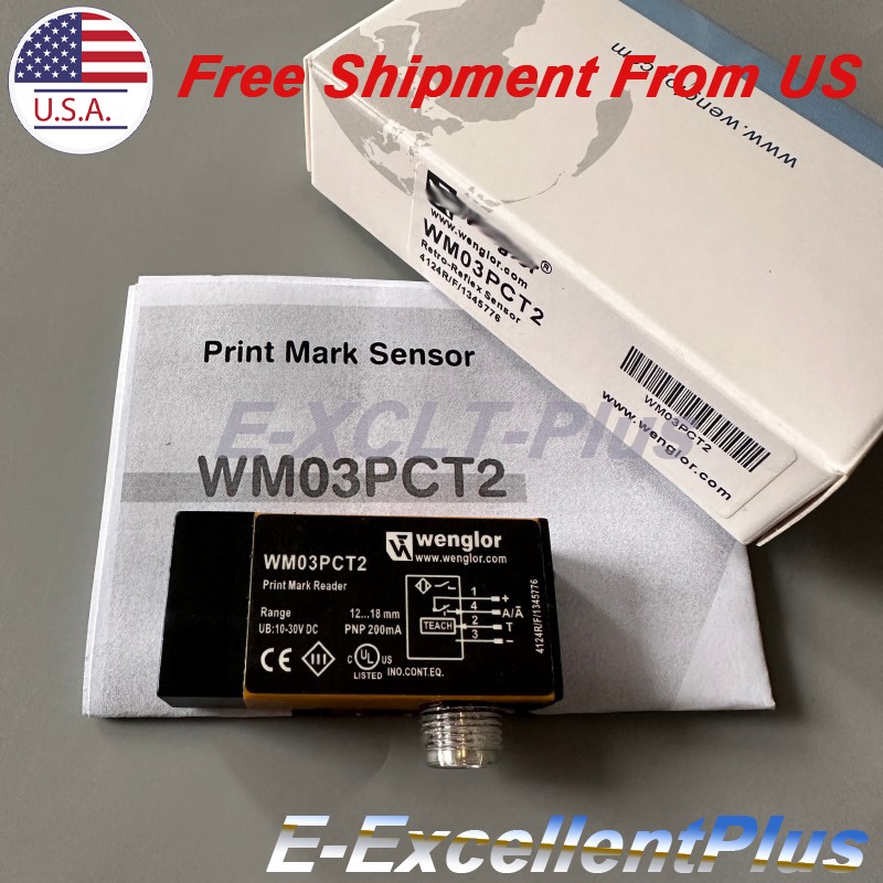 For Wenglor WM03PCT2 Photoelectric Sensor Switch 10-30V PNP 4Pin 200mA USA Stock