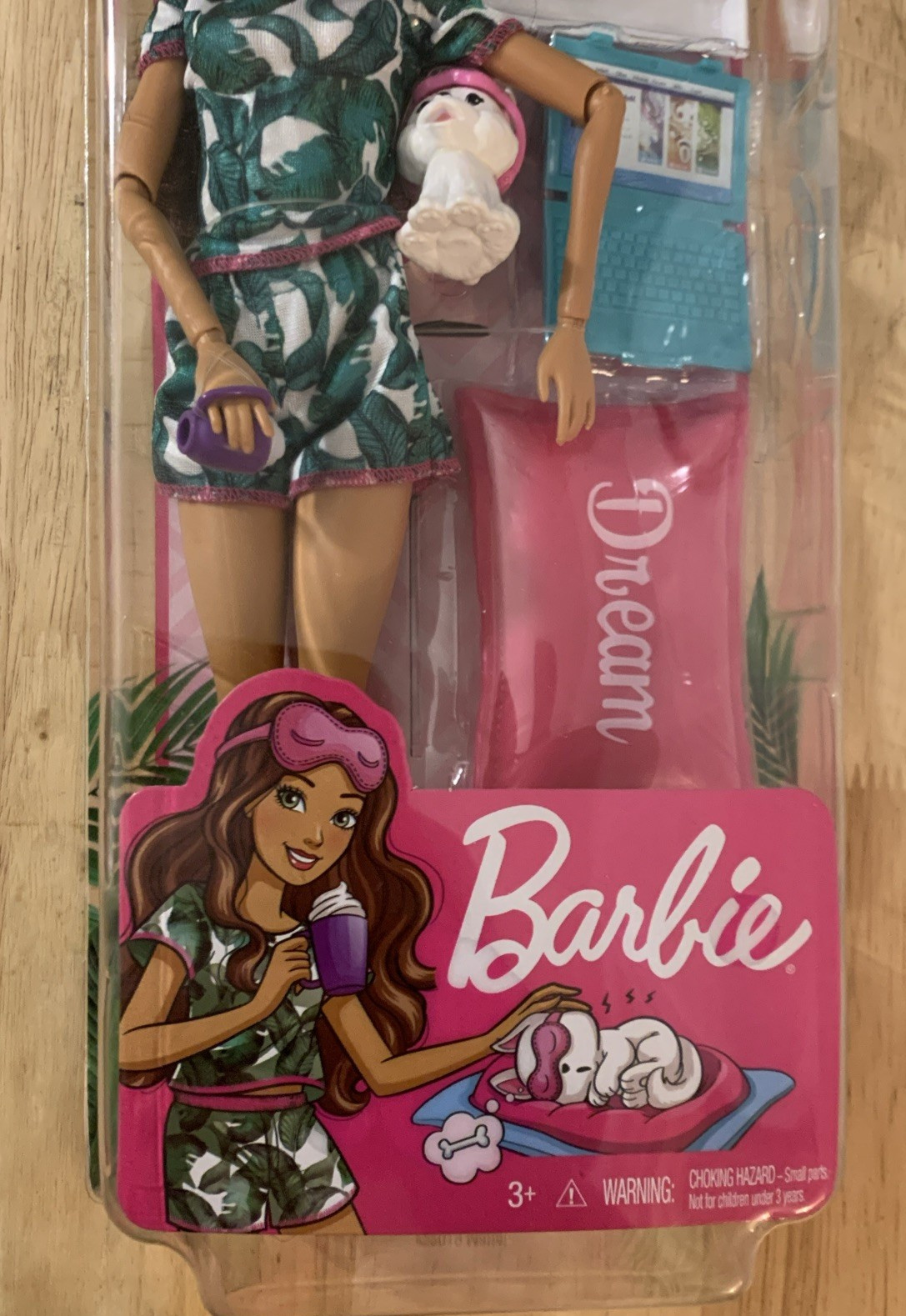 Barbie Relaxation Dream Doll Set – Puppy, Journal, Laptop, Phone & Cocoa Cup NEW