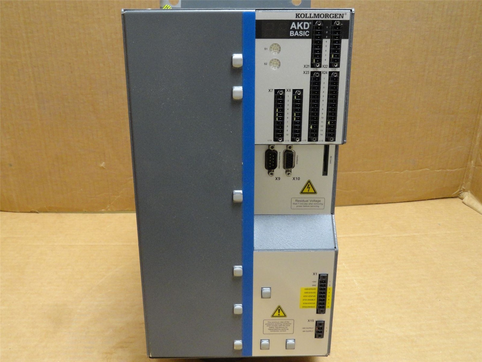 245733 Old-Stock; Kollmorgen AKD-T04807-ICAN-E091 Servo Drive 240-480VAC 3PH In