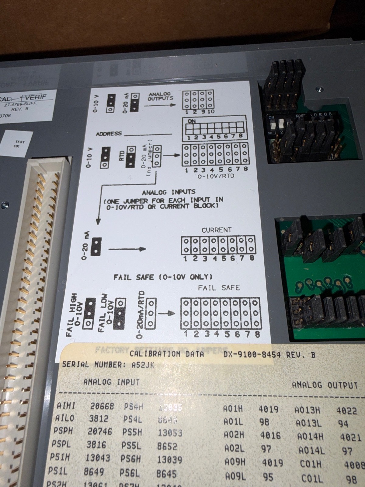 NOS JOHNSON CONTROLS DX-9100-8454 METASYS CONTROLLER . B513