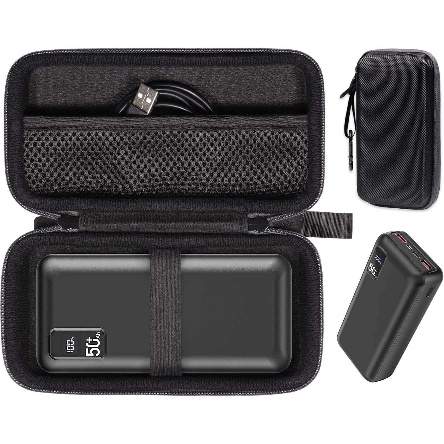 GETGEAR Hard Case for POIYTL 50000mAh 22.5W Fast Charging Power Bank — Shockproo
