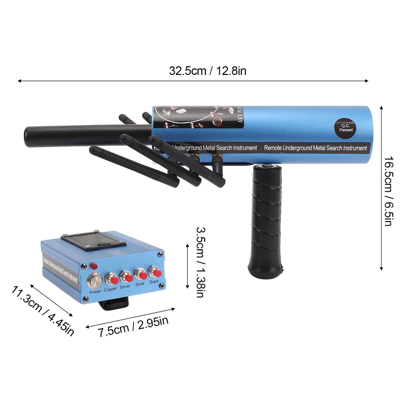 Metal Detector Stable Performance Gold Silver Copper Stone Detector with Transm