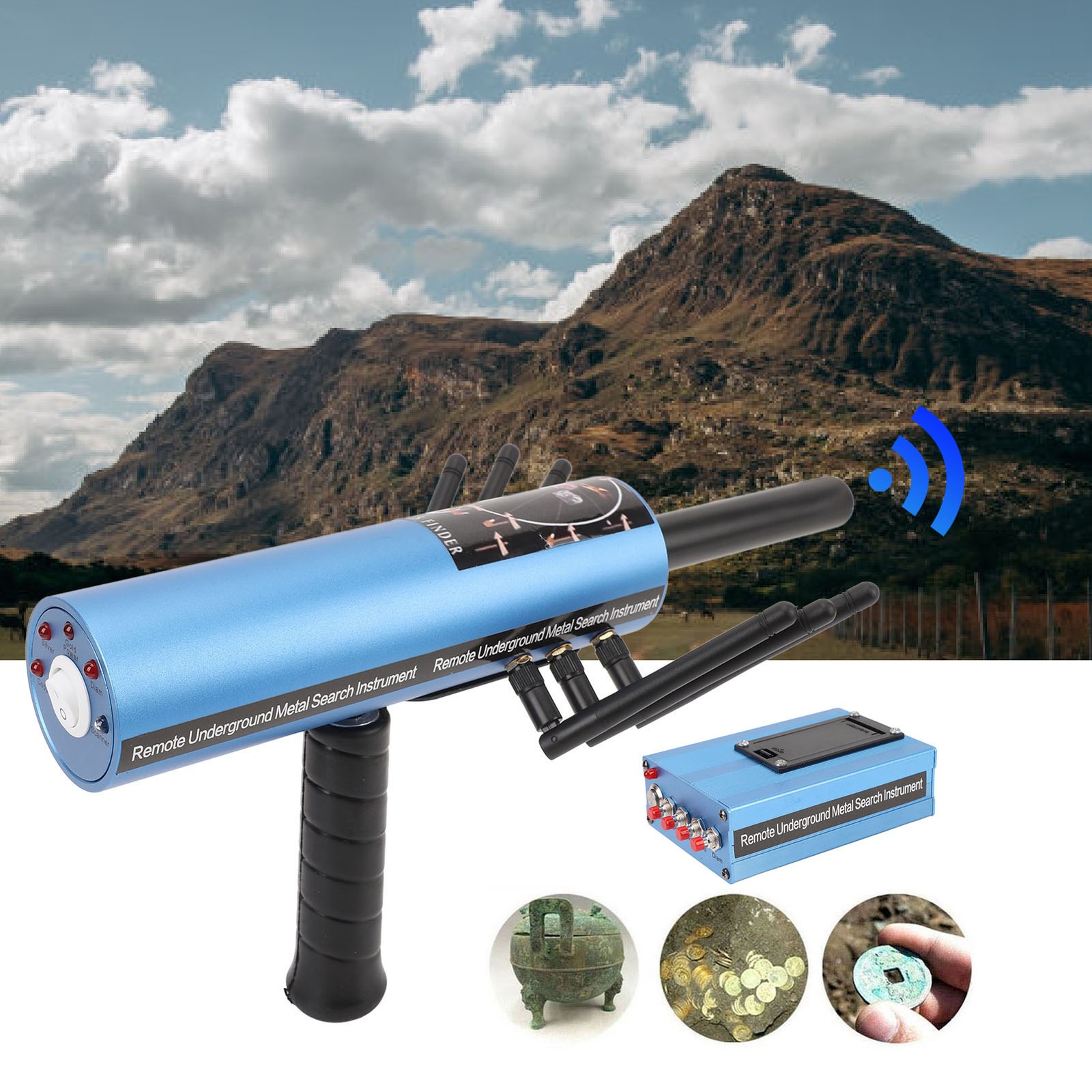 Metal Detector Stable Performance Gold Silver Copper Stone Detector with Transm