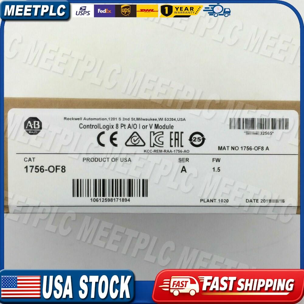 Factory Sealed AB 1756-OF8 SER A ControlLogix 8 Pt Output Module US Free Tax